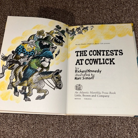 !!**KIDS BOOKS 4/$10**!! The Contests At Cowlick By Richard Kennedy, Hardcover - Picture 3 of 13